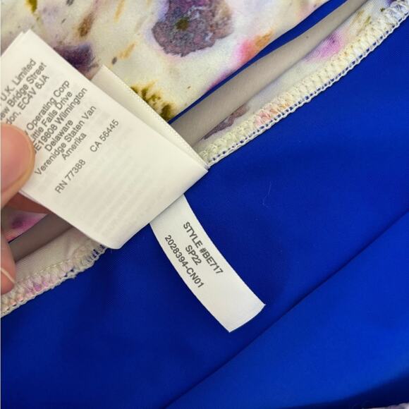 J. Crew x Flora Obscura Two Piece Bikini Set in Kaleidoscope Floral - Size S - Picture 10 of 11